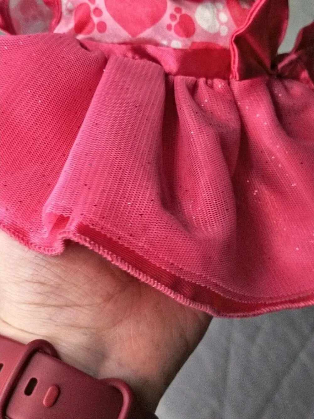 Build A Bear Pink Promise Pets Pink Hearts Dress